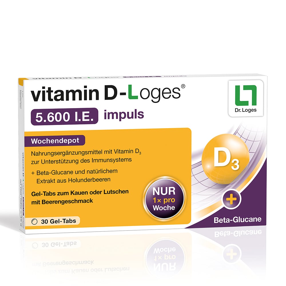 vitamin D-Loges 5.600 I.E. impuls  30 St Kautabletten