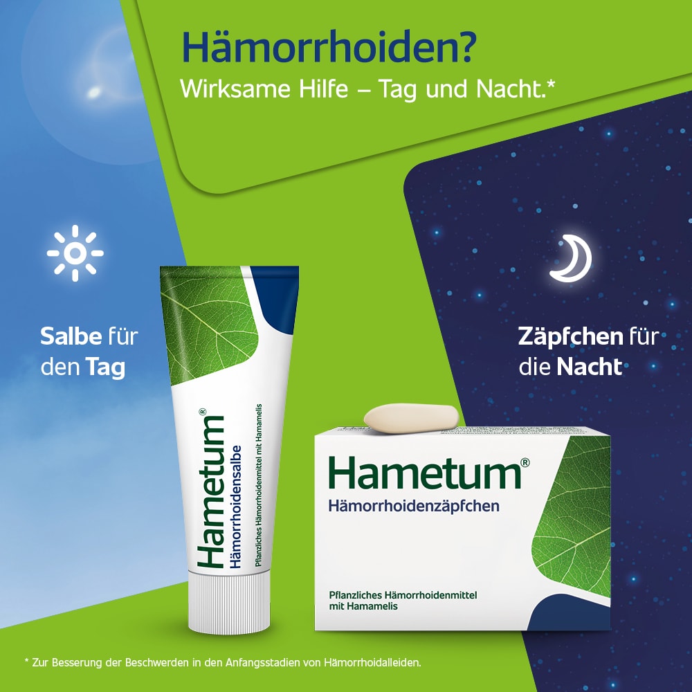 Hametum Hämorrhoidenzäpfchen 10 St Suppositorien