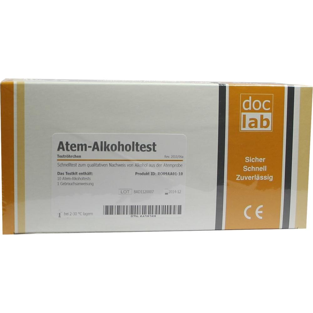 ALKOHOLTEST Atem 0,5 °/oo 10 St Teststreifen
