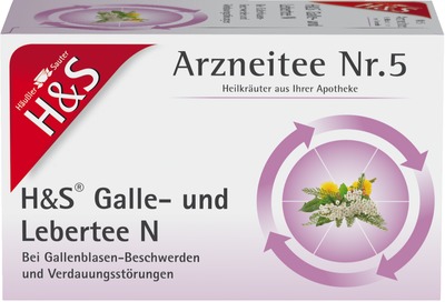H&S Arzneitee Galle- und Lebertee N 20X2.0 g Filterbeutel