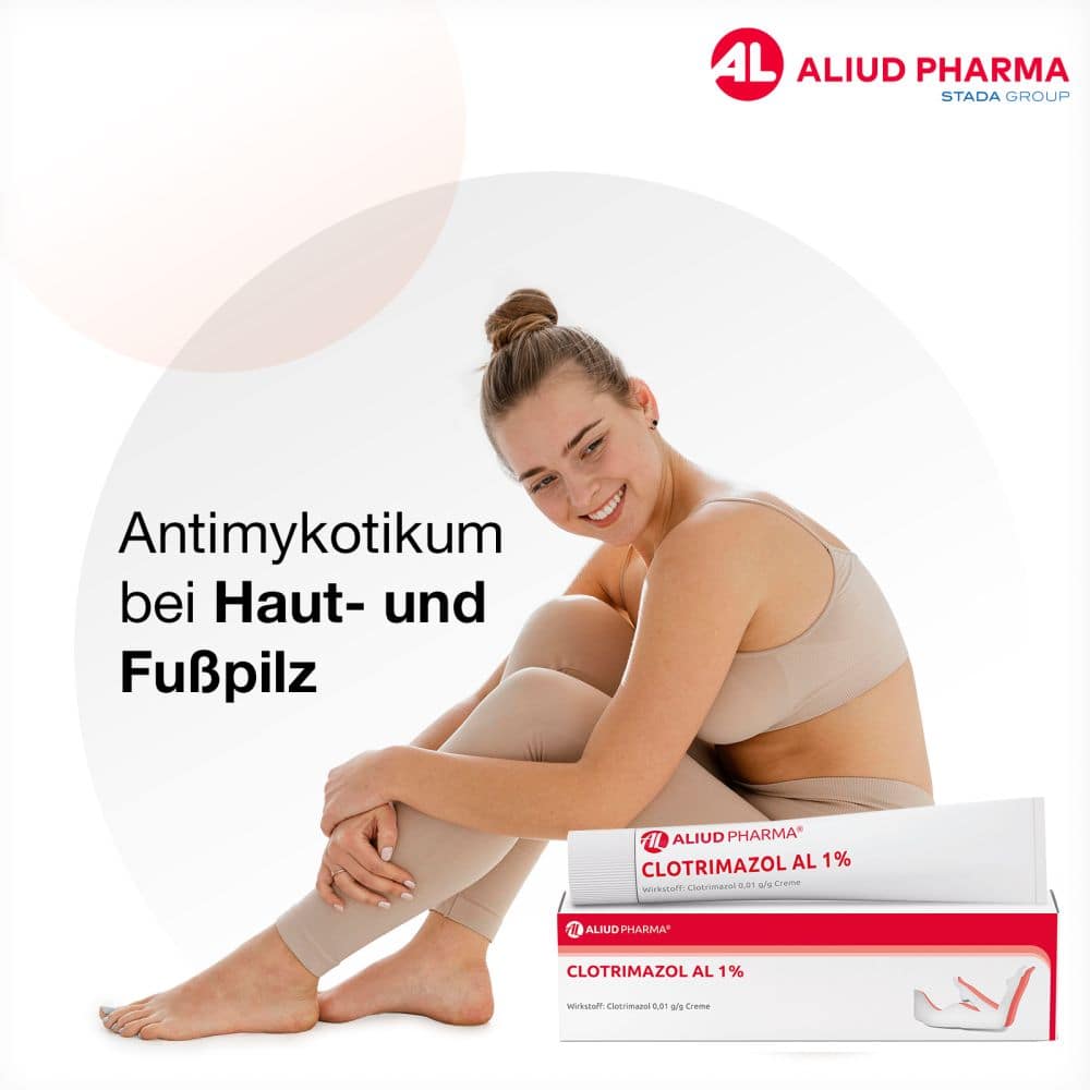 Clotrimazol AL 1% bei Fußpilz