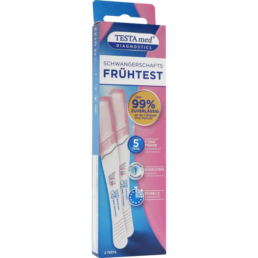 TESTAMED Schwangerschaftstest 2er 1 Packung Test
