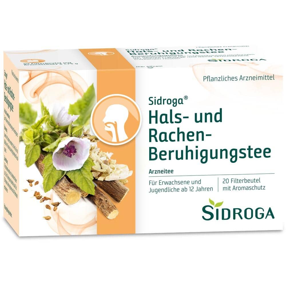 Sidroga Hals- und Rachen-Beruhigungstee Filterbeutel 20X1.75 g Tee