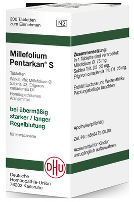 MILLEFOLIUM PENTARKAN S Tabletten 200 St Tabletten