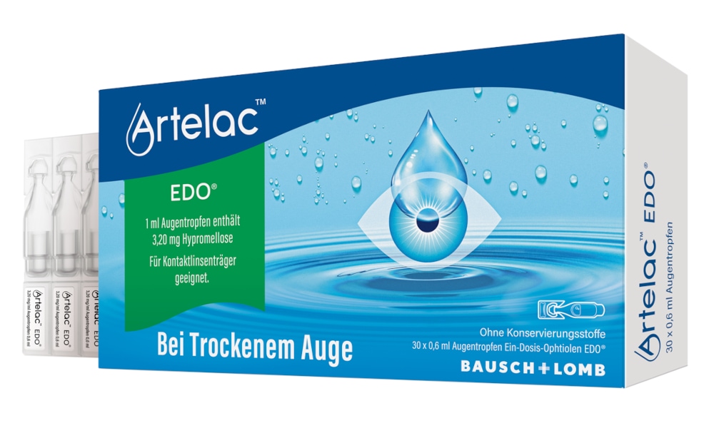 Artelac EDO Augentropfen, Tränenersatzmittel 30X0.6 ml Augentropfen