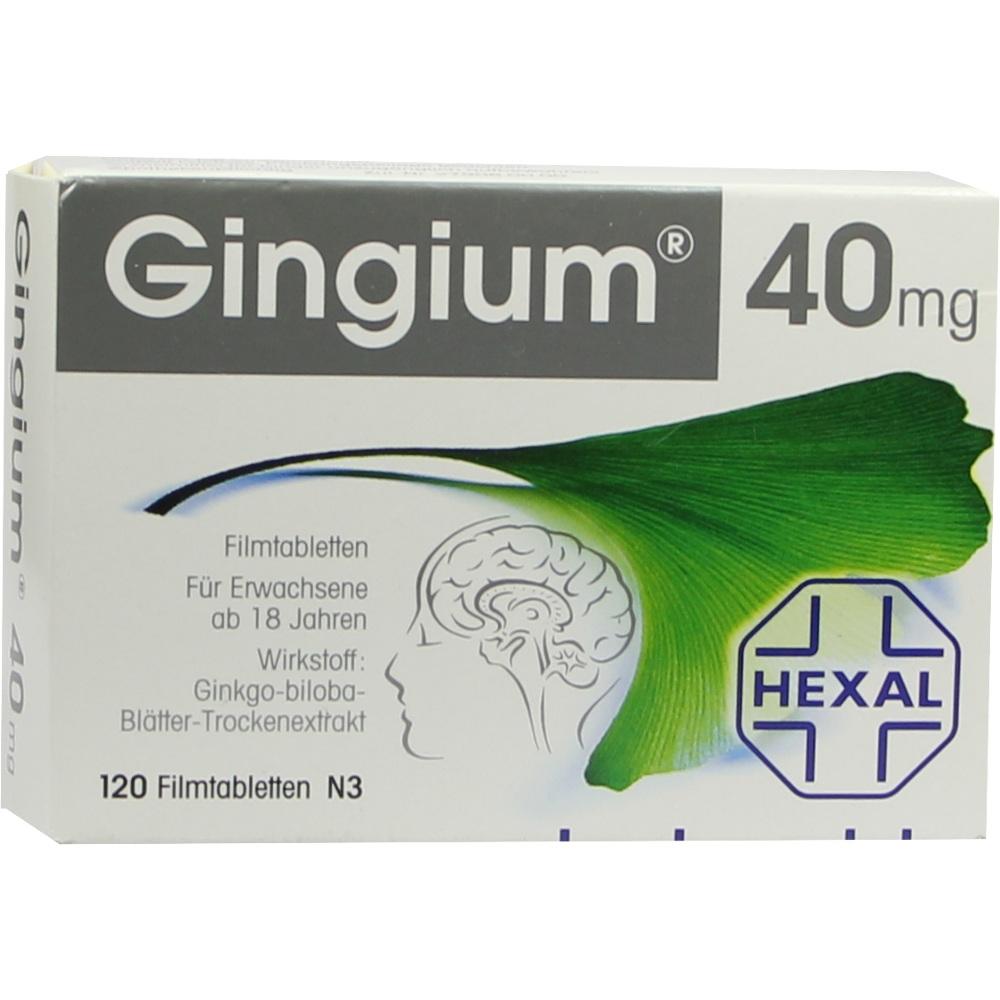 Gingium 40mg 120 St Filmtabletten