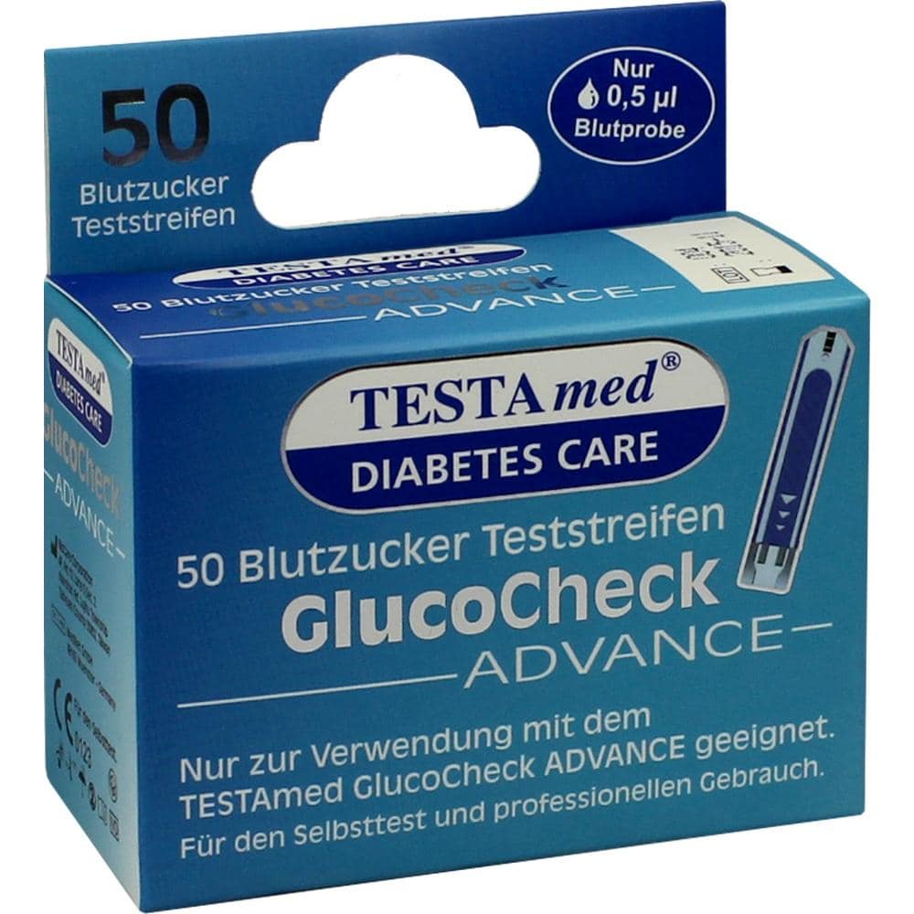 TESTAMED GlucoCheck Advance Teststreifen 50 St Teststreifen