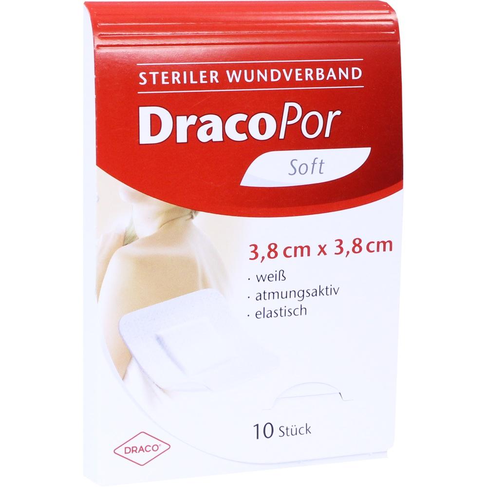 DRACOPOR Wundverband 3,8x3,8 cm steril 10 St Pflaster