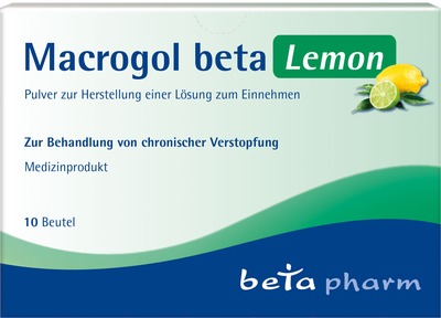 Macrogol beta Lemon 10 St Pulver zur Herstellung einer Lösung zum Einnehmen