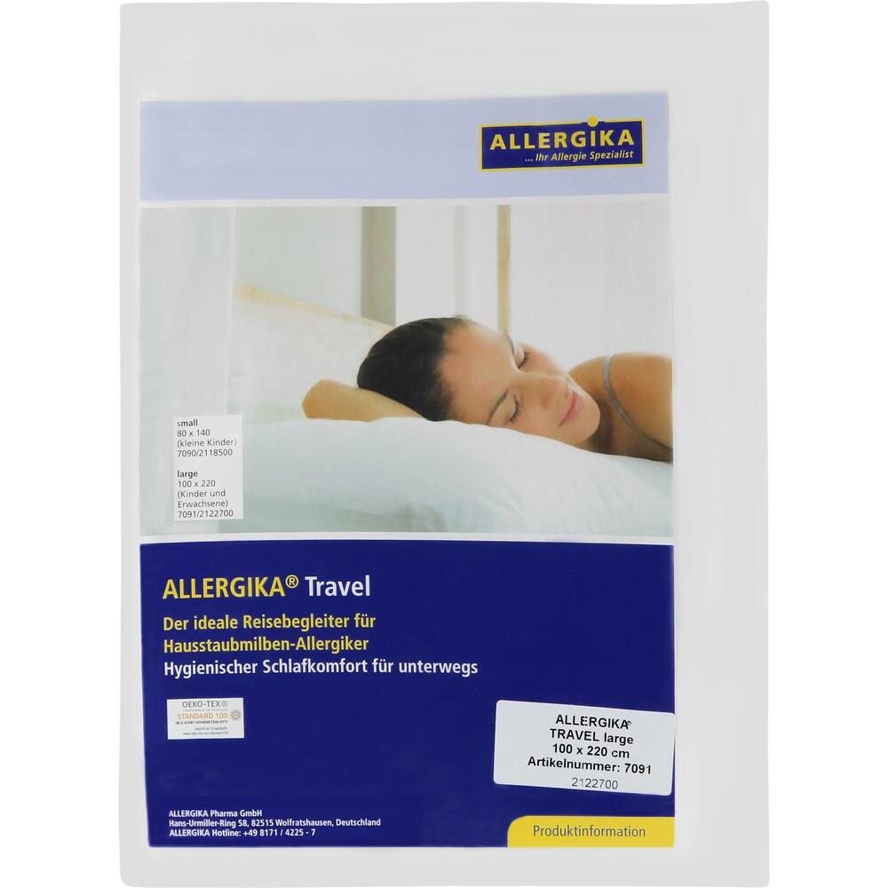 ALLERGIKA Travel milbendichter Reiseschlafsack 100X220 cm