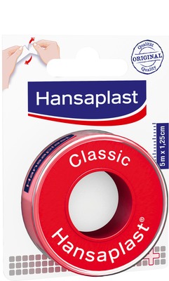 Hansaplast Classic 5m x 1,25cm 1 St Pflaster