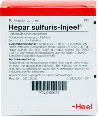HEPAR SULFURIS INJEEL Ampullen 10 St Ampullen