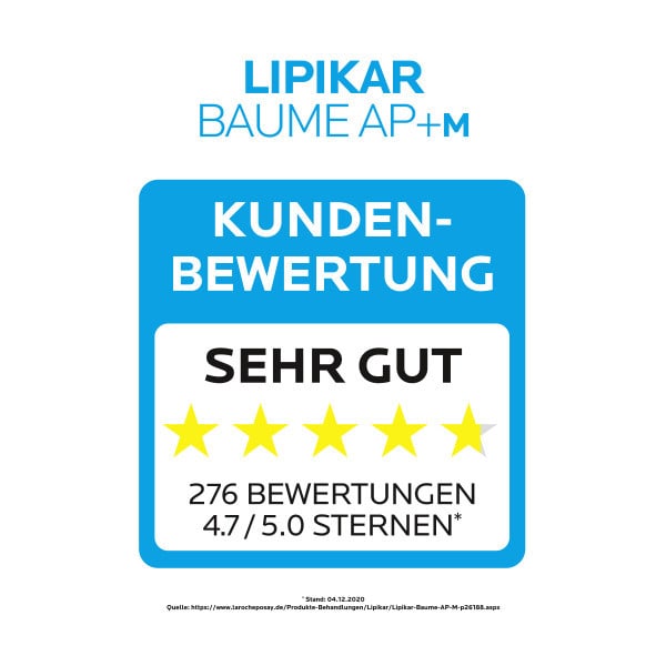 LA ROCHE-POSAY LIPIKAR BAUME AP+M Doppelpack 2X400 ml Creme