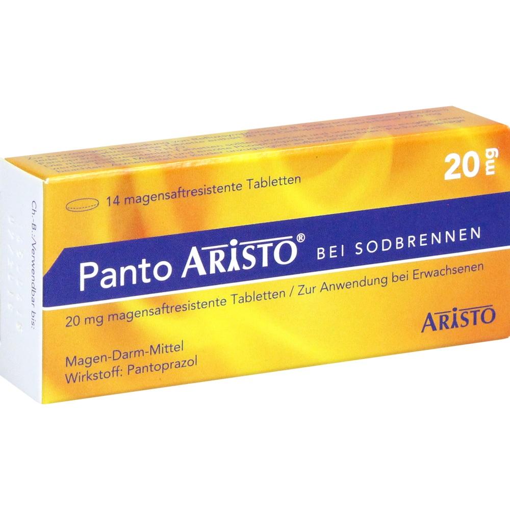 Panto Aristo bei Sodbrennen 20mg 14 St Tabletten magensaftresistent