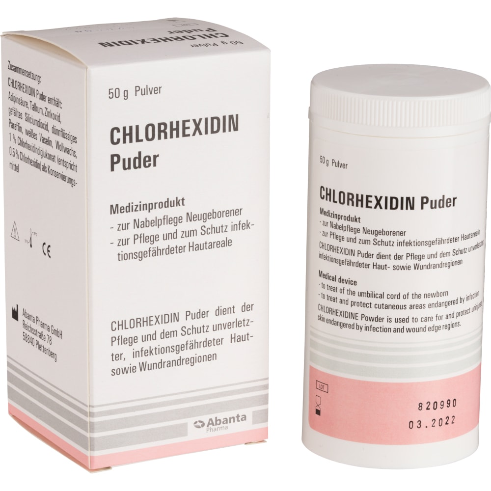 CHLORHEXIDIN Puder 50 g Puder