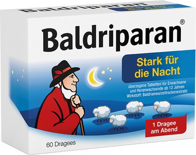 Baldriparan Stark für die Nacht 60 St Überzogene Tabletten