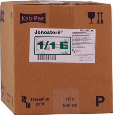 JONOSTERIL Plastik Infusionslösung 10X500 ml Infusionslösung