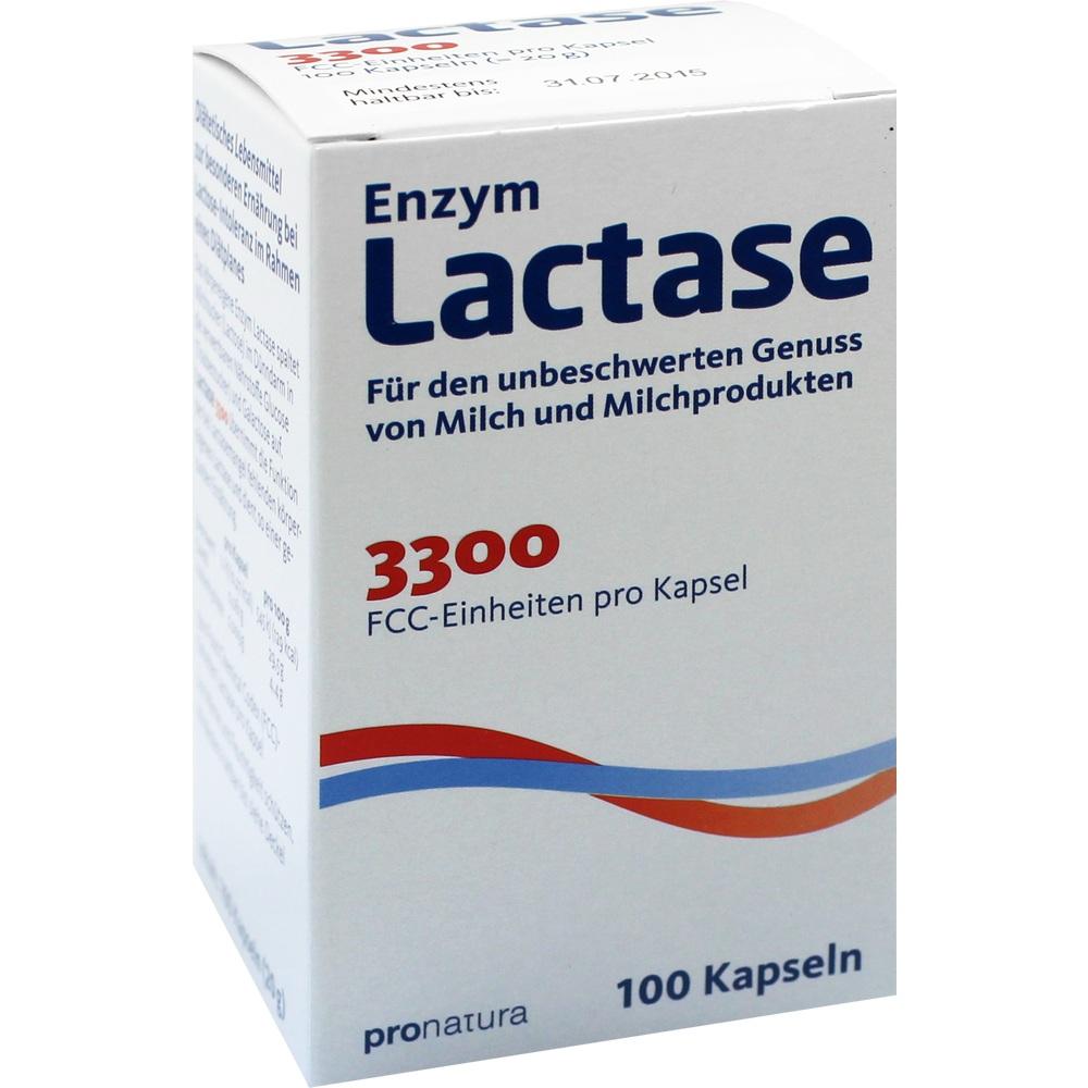 Enzym Lactase 3.300 FCC 200 mg Kapseln  100 St Kapseln