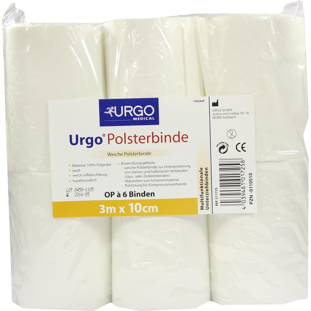 URGO POLSTERBINDE 10 cmx3 m 6 St Binden