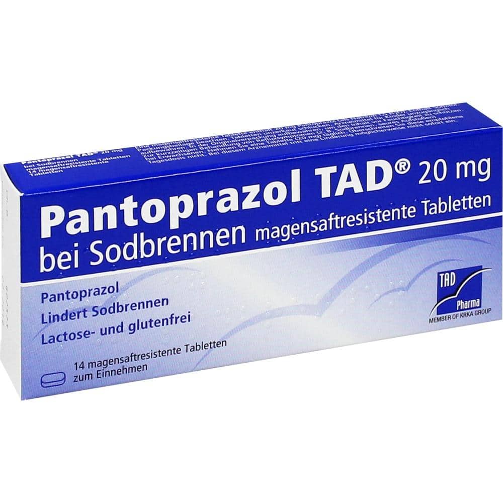 Pantoprazol TAD 20mg bei Sodbrennen 14 St Tabletten magensaftresistent