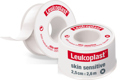 Leukoplast skin sensitive medizinisches Rollenpflaster 2,5 cm x 2,6 m 1 St Pflaster