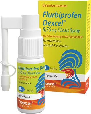 Flurbiprofen Dexcel gegen Halsschmerzen 15 ml Spray