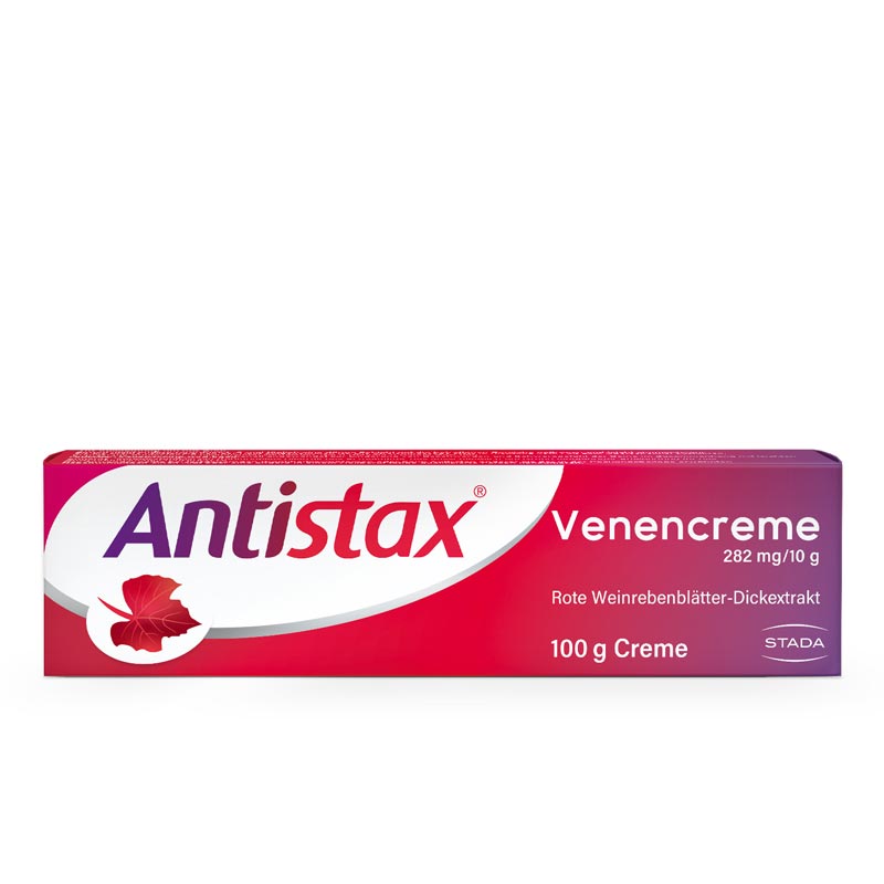 Antistax Venencreme, bei müden, schweren Beinen, Venenschwäche & Krampfadern 100 g Creme
