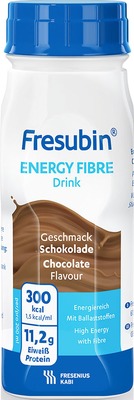 Fresubin Energy Fibre Trinknahrung Schokolade 4X200 ml Lösung