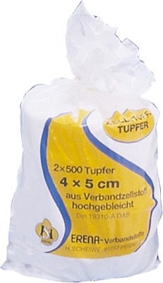 ERENA Zellstofftupfer 4x5 2X500 St