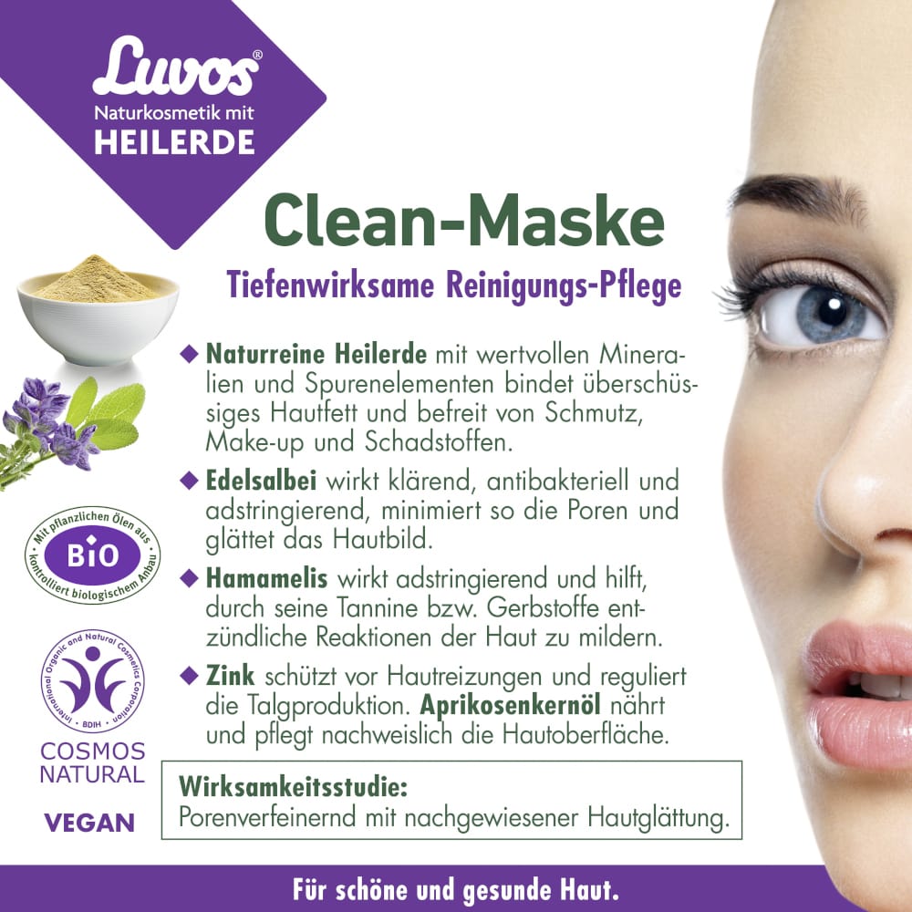 Luvos HEILERDE Clean Maske 2X7.5 ml Gesichtsmaske