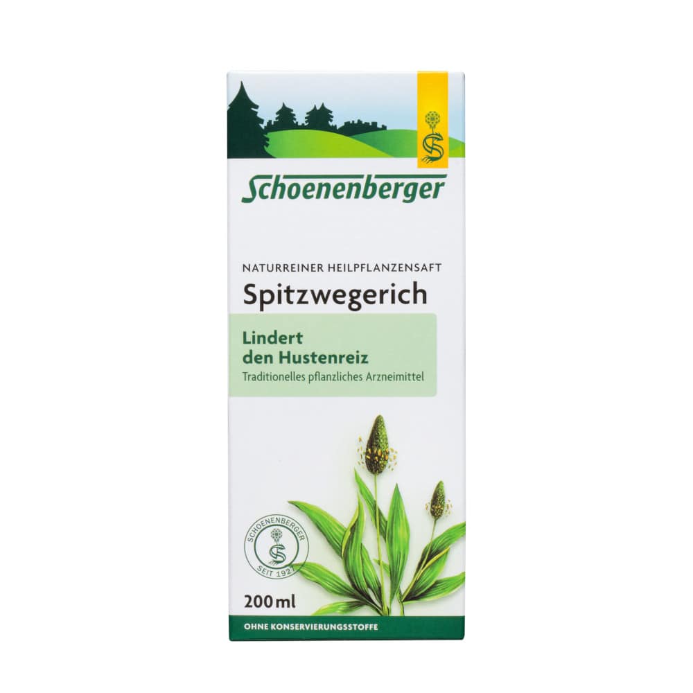 Schoenenberger Naturreiner Heilpflanzensaft Spitzwegerich 200 ml Saft