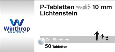 P TABLETTEN weiß 10 mm 50 St Tabletten
