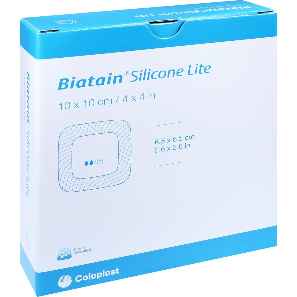 BIATAIN Silicone Lite Schaumverband 10x10 cm 10 St Verband