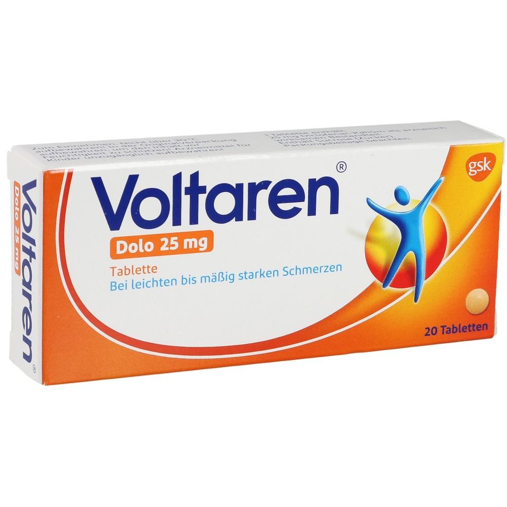 Voltaren Dolo 25 mg 20 St Überzogene Tabletten