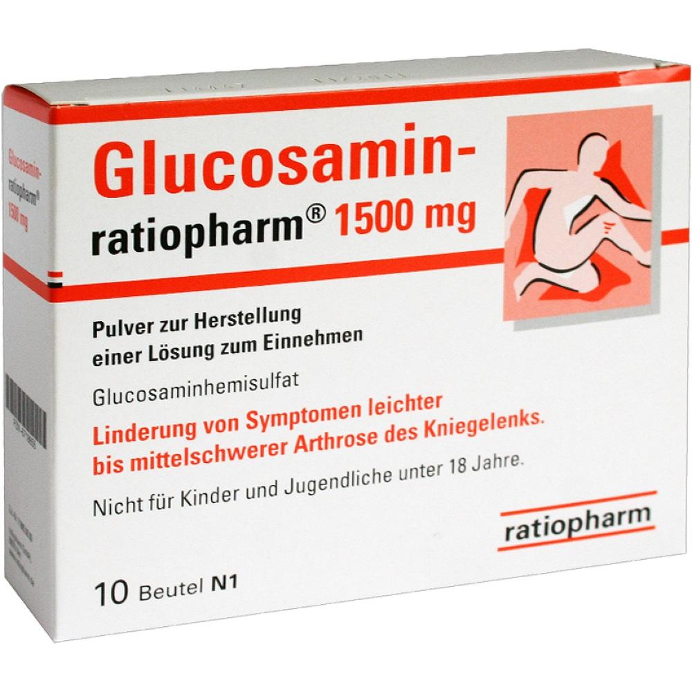 Glucosamin-ratiopharm 10 St Pulver zur Herstellung einer Lösung zum Einnehmen