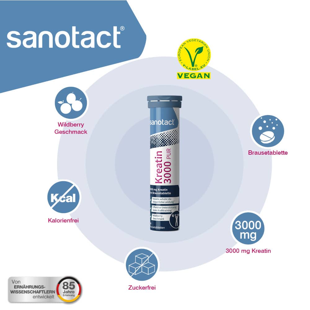 sanotact Kreatin 3000 20 St Brausetabletten