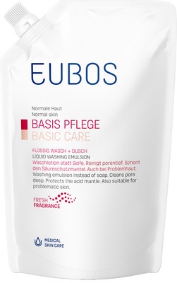 EUBOS BASISPFLEGE FLÜSSIG WASCH+DUSCH WASCHLOTION Nachfüllbeutel 400 ml Flüssigkeit