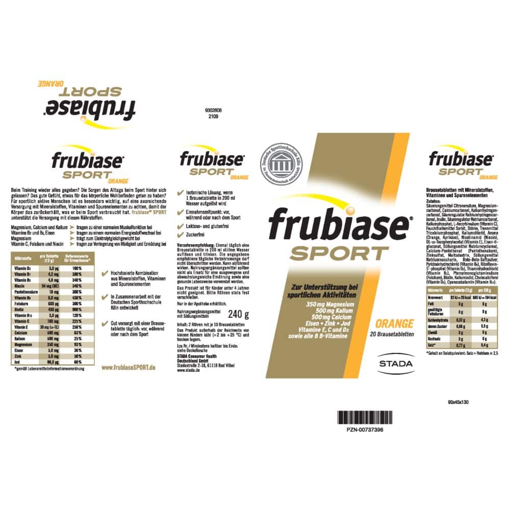 frubiase SPORT ORANGE 20 St Brausetabletten