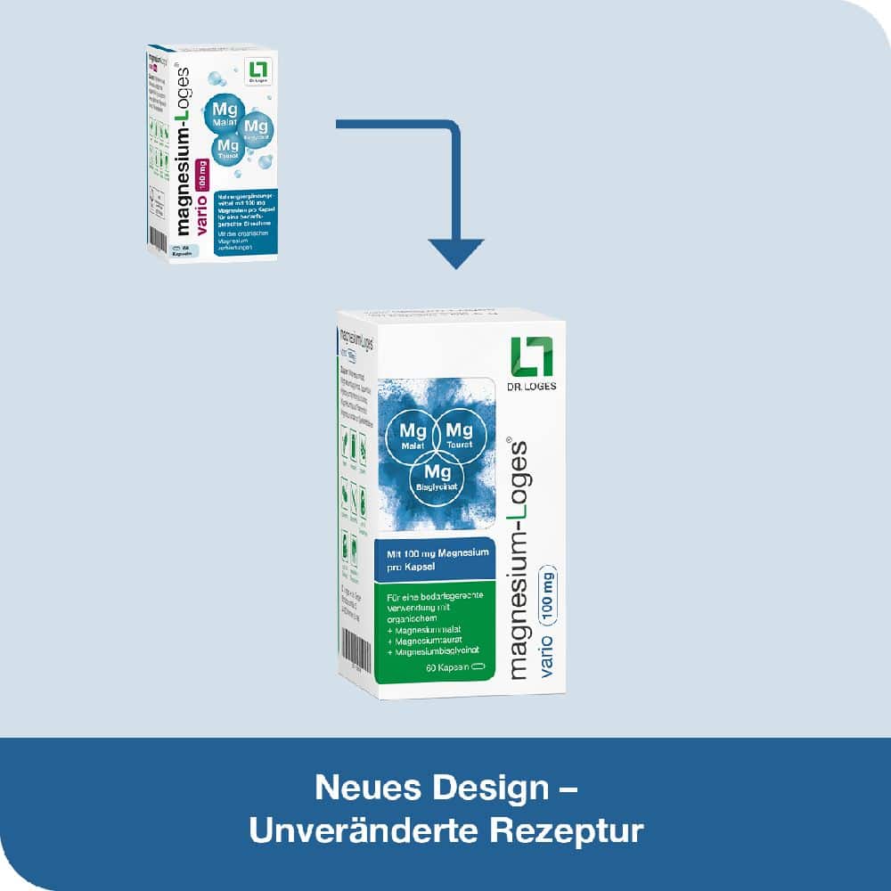 magnesium-Loges vario 100mg 120 St Kapseln