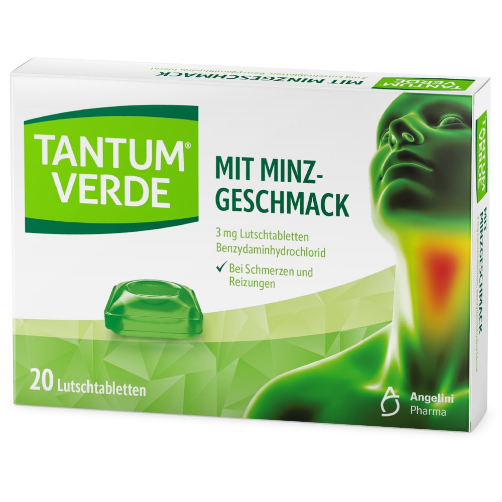 TANTUM VERDE  3 mg mit Minzgeschmack 20 St Lutschtabletten