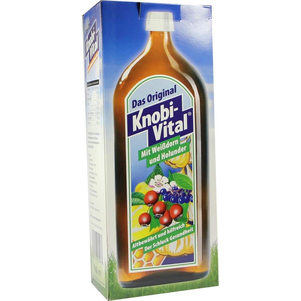 KNOBIVITAL mit Weißdorn+Holunder 960 ml Flaschen