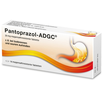 Pantoprazol-ADGC 20mg 14 St Tabletten magensaftresistent
