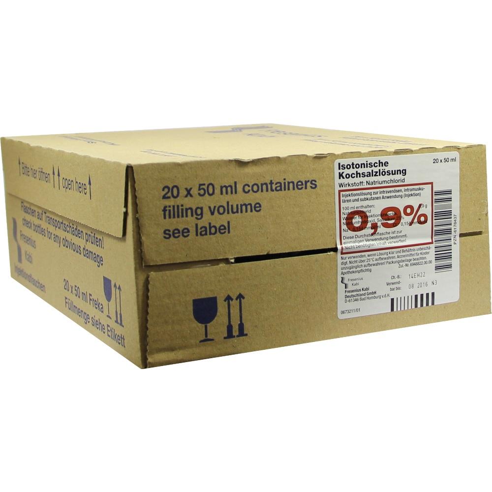 KOCHSALZLÖSUNG 0,9% Freka-Flasche Fresenius 20X50 ml Injektionslösung