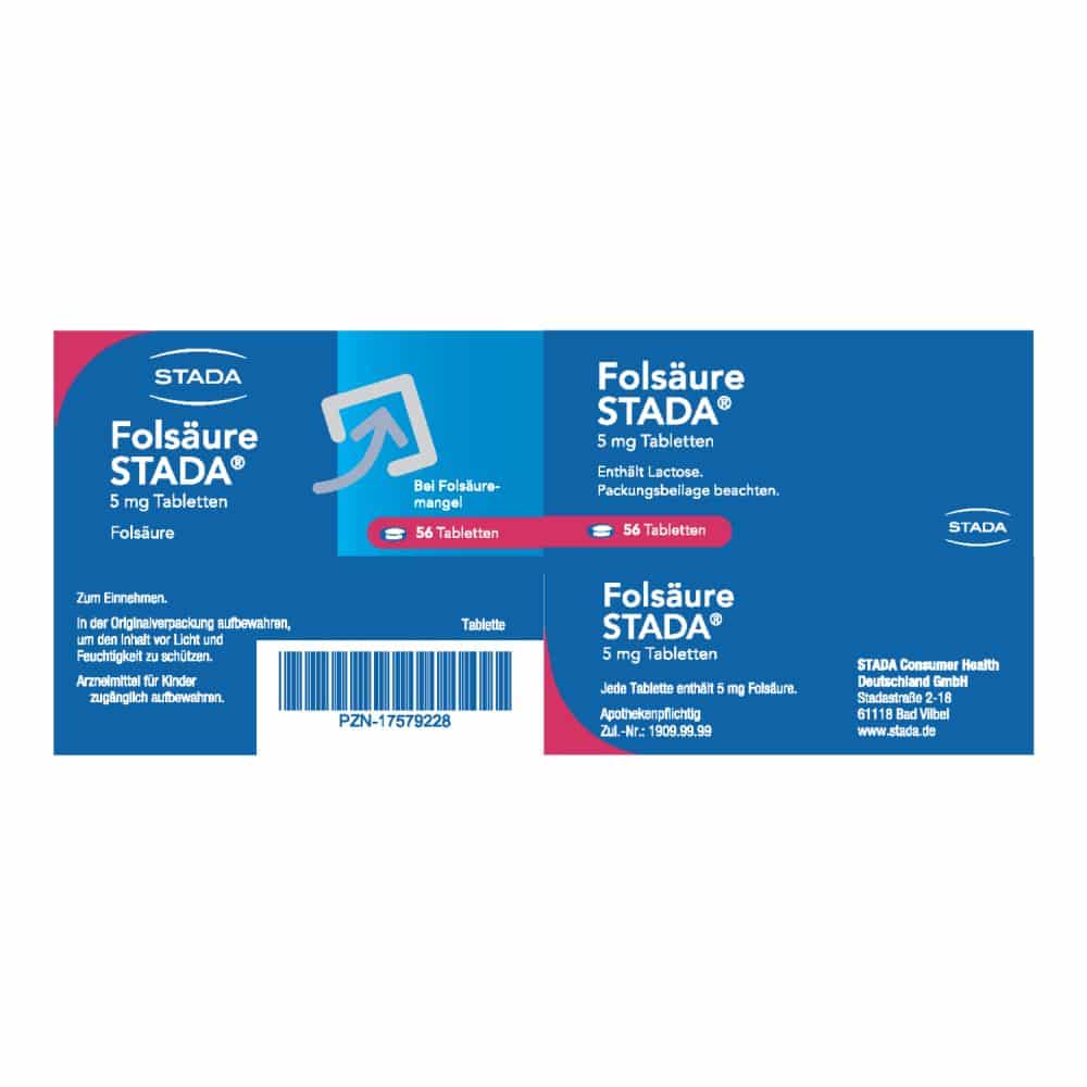 Folsäure STADA 5 mg  56 St Tabletten
