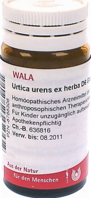 Urtica urens herba D6 Globuli 20 g Globuli