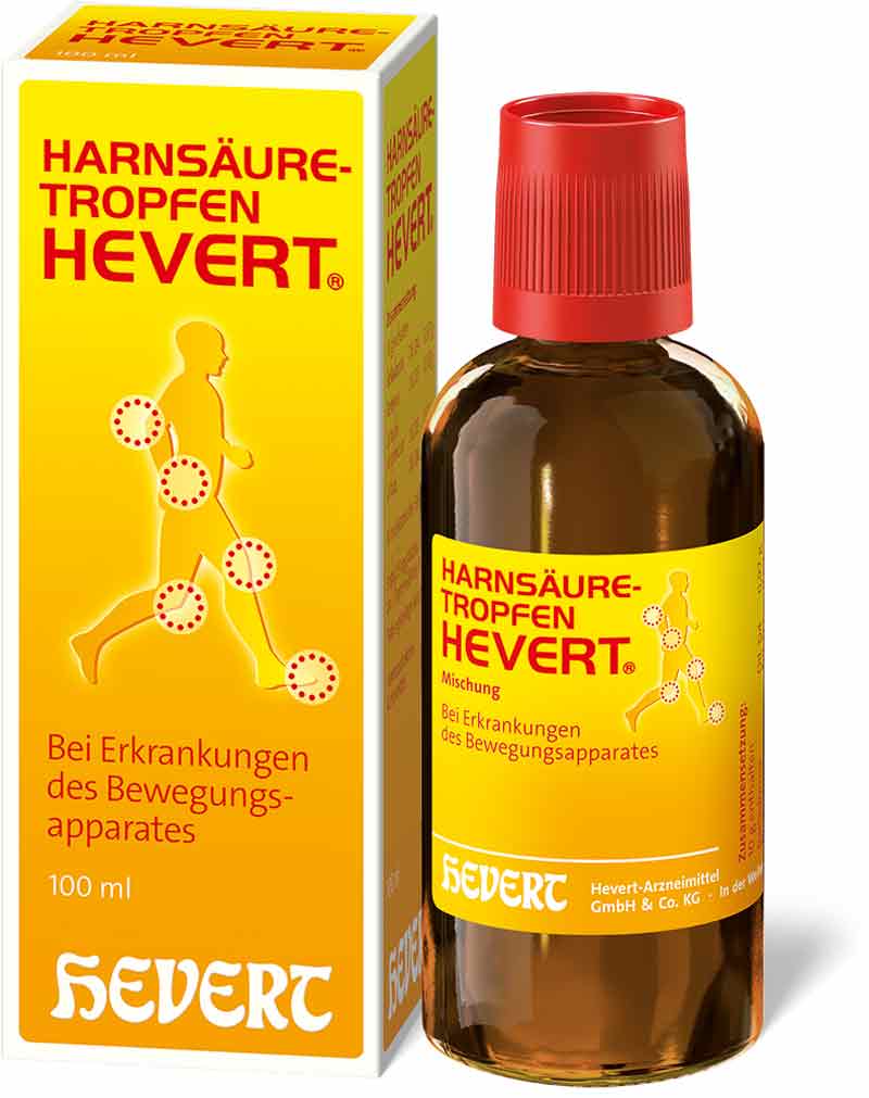 HARNSÄURE-TROPFEN HEVERT 100 ml Mischung