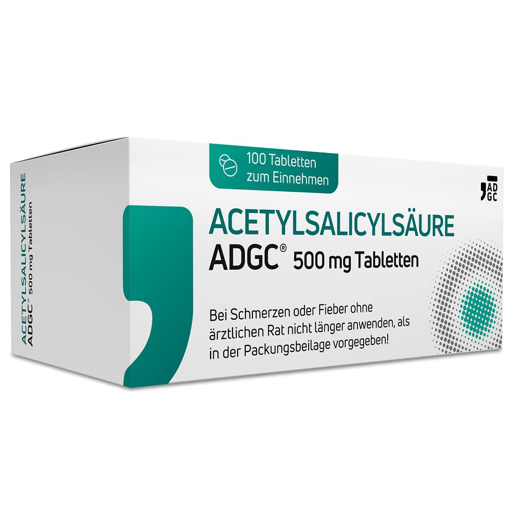 ACETYLSALICYLSÄURE ADGC 500mg  100 St Tabletten