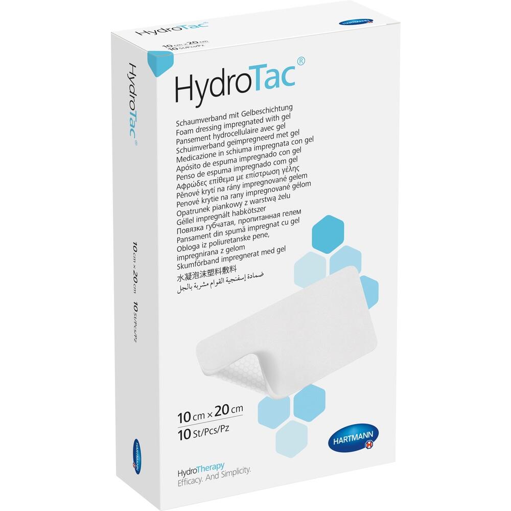 HYDROTAC Schaumverband 10x20 cm steril 10 St Verband