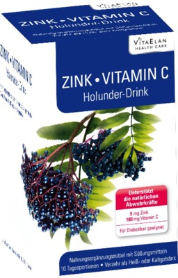 VITA ELAN Holunder und Zink Getränk 10X10 g