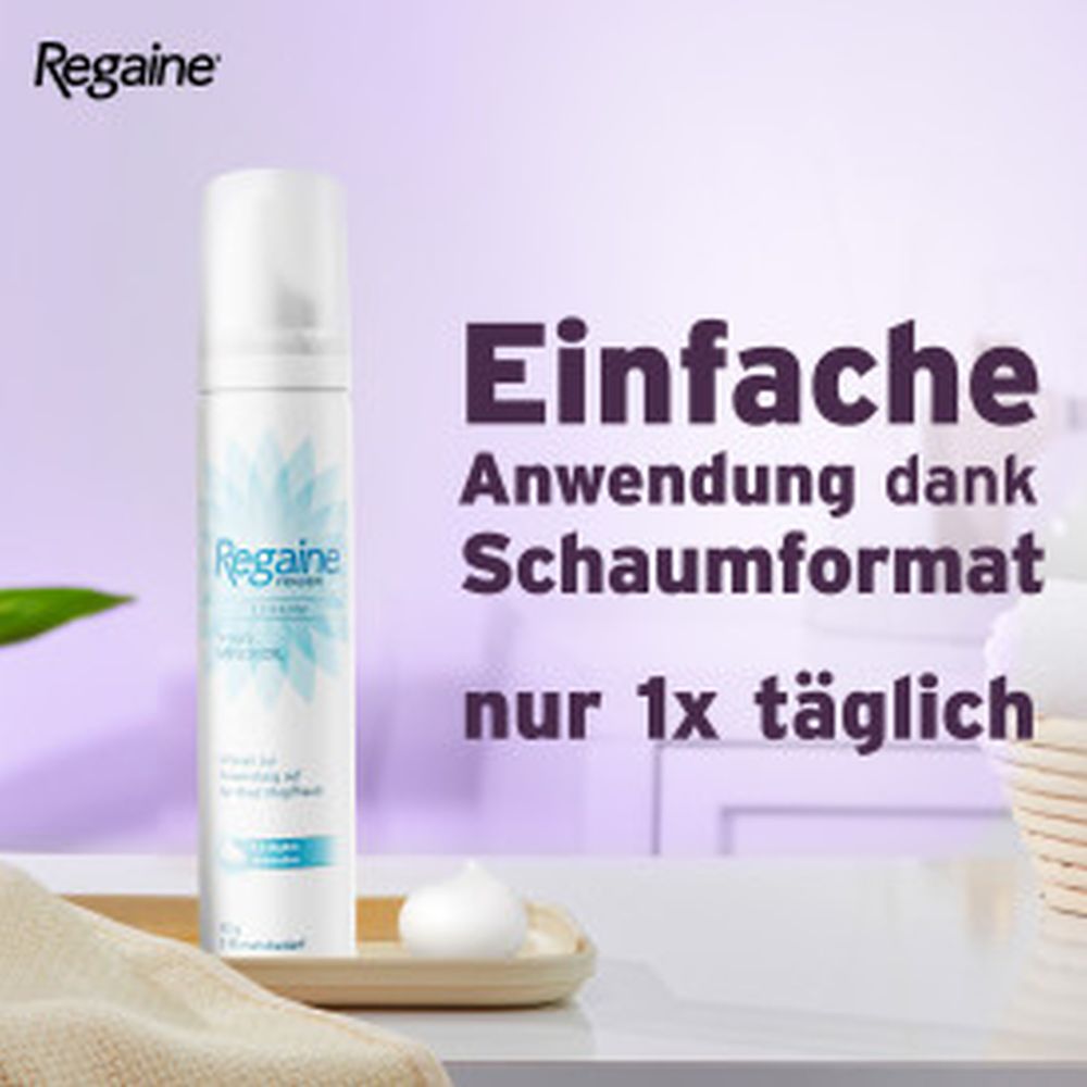 Regaine FRAUEN SCHAUM (4 Monats Packung) bei erblich bedingtem Haarausfall